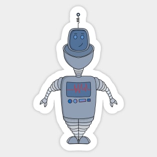 Friendly Robot Sticker